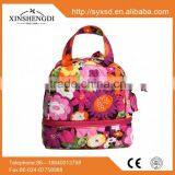 Good Price Cotton Pretty Quilted Textile Printing Side by Cooler Tote Bag thumbnail-1
