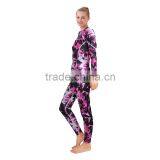 Two Pieces Lycra Body Suit Camouflage Lycra Swimming Suit for Women C1602 thumbnail-3