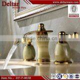 New Product Hot and Cold Water Faucet,South America Two Handles Artistic Brass Waterfall Faucets