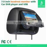 7"inch Touch Screen Headrest Monitor,DVD Play,MP3 MP4 Play thumbnail-3