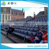 Theater Bleacher Plastic Seating system with wheels