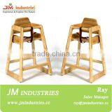 Cheap Modern Comfortable EN14988 Solid Wood Baby Restaurant High Chair thumbnail-6