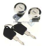 Pair Front Door Lock Barrels Set With Keys For Peugeot 106 Mk2 205 405 thumbnail-1