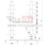 8 Tier Floor Standing Removable Display Furniture for Shoes Retail thumbnail-5