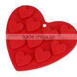 10-Capacity Heart Shape Silicone Cake Mold,Soap Cookie Chocolate Candy Cake Pan thumbnail-5
