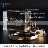 Whole Sale High Quality Crystal Keychain With Led and 3d Laser Engraving thumbnail-1