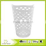 Tall Flex Laundry Basket In White thumbnail-1