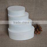 Oval Cheap Natual Balsa Wood Craft Oriental Jewelry Box thumbnail-1