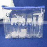 9pcs Cheap Travel Bottle Set Transparent Plastic Travel Bottle Set Travel Bottle Kit thumbnail-3
