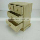 Mini Furniture 4 Draw Factory Manufacture Wooden Makeup Storage Box,storage Cabinet thumbnail-5