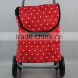 Red Kids Shopping Bag Folding Shopping Trolley Backpack thumbnail-1
