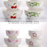 New 3pcs High Quality White Colorful Porcelain Pasta Bowl Sets thumbnail-1