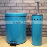 Salable Metal Pedal Bin and Toilet Brush Set
