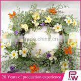Factory Direct Sale Round Shape Wire Wreath for Wedding Hanging Home Wall Decoration