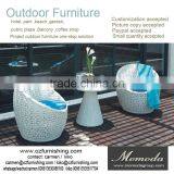 9131 Cool High Back Tub Outdoor Poolside Beach Chair Hotel Coffee Shop Leisure Table and Chair Set thumbnail-1