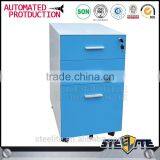 China Waterproof File Storage Cabinet Blue 3 Drawer Mobile Pedestal Cabinet in Stock thumbnail-6