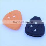3 Buttons Silicone Car Key Cover for Toyota Camry Highlander thumbnail-2