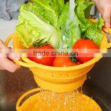 Silicone Folding Bowl Vegetable Wash Basket Friut Basin thumbnail-2