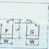 Tungsten Carbide Tipped Tip Blade for Circular Saw Cutter--U.S .standard Straight Top(1255)