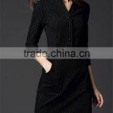 2015 Autumn Women Bodycon Carrer Dress Fashion OL Dress Long Sleeve Pencil Dress thumbnail-1