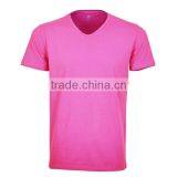 Peach Color v Collar t Shirt thumbnail-1