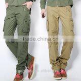 Korean Style High Quality 100%Cotton Men Cargo Pocket Pants thumbnail-1