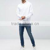 High Quality Custom Logo Pouch Pocket Wiith Hood White Men's 100% Cotton Casual Breathable Plain Design Solid Pullover Hoodies thumbnail-4