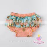 Wholesale Baby Ruffle Shorts Children's Clothing Gold Polka Dot Baby Bloomer