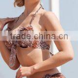 Good Quality Fashion Women Sexy Leopard Swimming Suit thumbnail-1