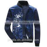 2016new Custom Print Zipper Baseball Jacket for Man thumbnail-3