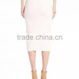 Wholesale Fitness Apparel For Women Wear Plain Dyed Floral Midi Pencil One Pace Package Buttock Solid Knit Skirt thumbnail-4