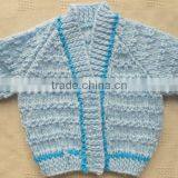 Baby Boy Newborn Sweater Hand Knit Cardigan thumbnail-1