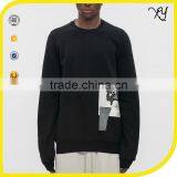 2017 Wholesale High Quality Mens Plain Pullover Spring Sweatshirt Hoody Without Hood thumbnail-1