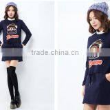 Female Money Navy Blue Collar Waist Line Cultivate One's Morality Dress thumbnail-1