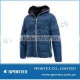 Men Winter Cotton Padded Jacket Hoodie Puffer Hooded Outwear Down Coat thumbnail-1