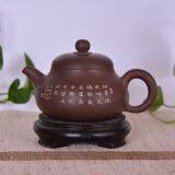 Master Hand Painting Poem Nixing Purple Clay Tea Pot thumbnail-3