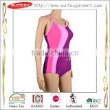 UPF 50+ Antimicrobial Custom High Quality Woman One Piece Sexy Style Pink BIKINI BSCI OEKO Factory thumbnail-1