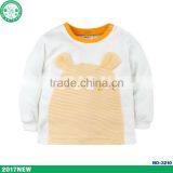 2017 New Design Warm Cartoon Embroidery Baby Long Sleeves Pajamas Made From Baby Clothes Factory thumbnail-2