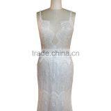 Spaghetti Strap Satin Wedding Dress Ivory Sheath/Column Dress thumbnail-3