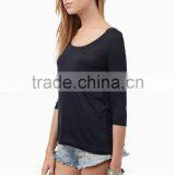 Regular Fit Long Sleeves Plain T-shirts Wholesale Blank t Shirts Woman thumbnail-4