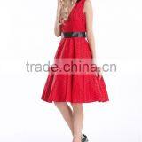 2016 Instyles Rockabilly Retro Pin UP Tamsin Belted Dress Floralveless Swing Dress With Belt thumbnail-1