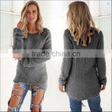 Fashion Women's Casual Long Sleeve Jumper Pullovers Loose Blouse thumbnail-5