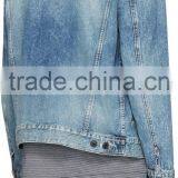 Spring Autumn Fashion Casual Man Denim Jacket Washed Blue Denim Primal Jacket thumbnail-3