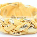 Dot Pringed Cotton Fabric Cross Design Baby Headband, Fashion Baby Headband thumbnail-3