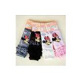 Anti - Pilling Childrens Footless Tights , Jacquard Mickey Mouse Tights