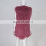SJ036-02 2017 New Fashion Long Real Fur Vest for Girl or Women thumbnail-5