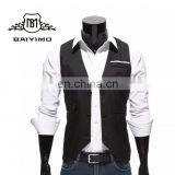Customized Waistcoat Casual V-neck Sleeveless Jacket Uniform Suit Vest Men thumbnail-1