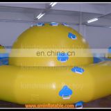 water sports inflatable water saturn , inflatable rotating climbing make of 0.9mm pvc tarpaulin