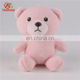Wholesale 12cm mini plush pink teddy bear key chain