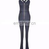 Blue Indigo Skiny Cotton Jumpsuit thumbnail-3